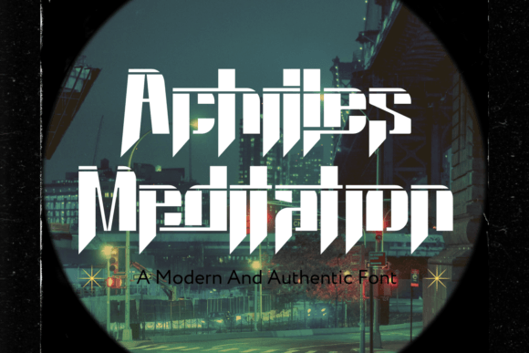 Achilles Meditation: A Bold Display Font for Dynamic Branding