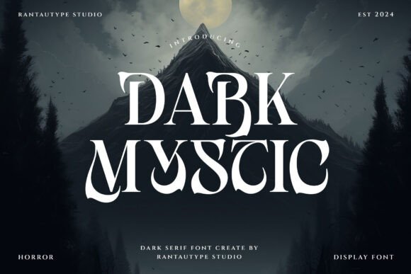 Dark Mystic Font: Eerie Editorial Typography