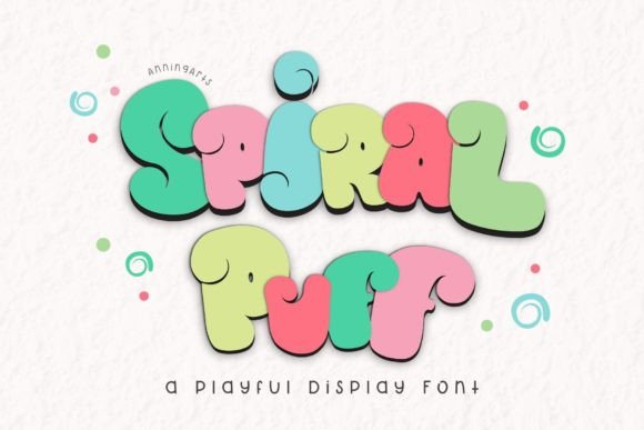Discover Spiral Puff: A Playful Display Font for Makers