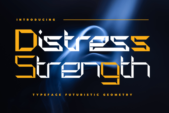 Distress Strength Font: Bold Cyberpunk Branding