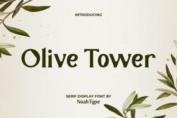 Elevate Your Editorial Design with Olive Tower Font