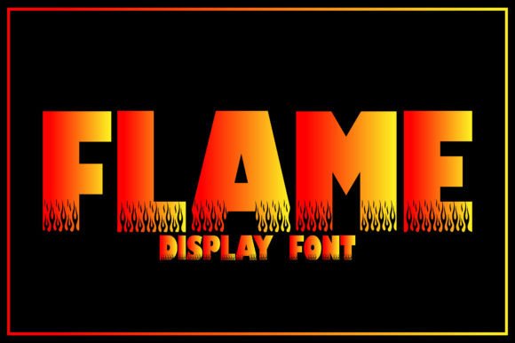 Flame: A Dynamic Decorative Font for Creative Projects