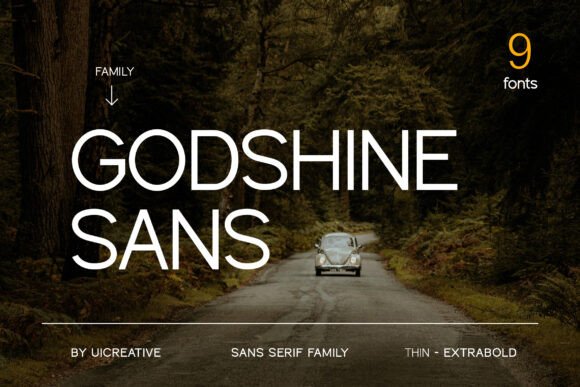 Godshine Sans Font for Elegant Craft Projects
