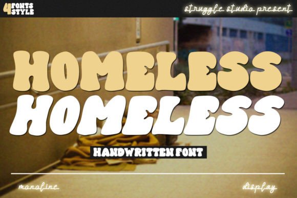 Homeless: A Script Amp Font for Creative Projects