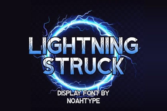 Lightning Struck: A Decorative Font for Creative Makers