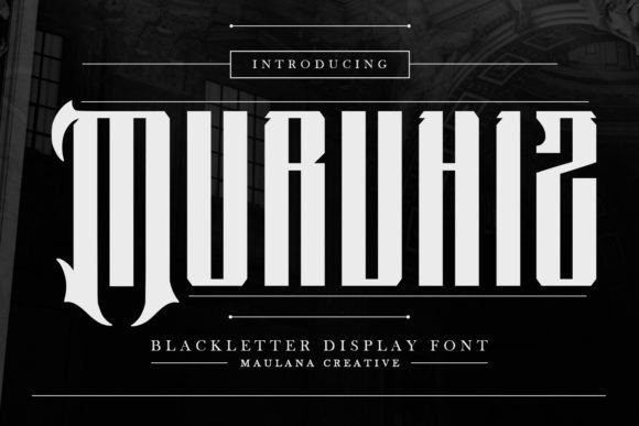 Murvhiz Font: A Blackletter Typeface for Modern Branding