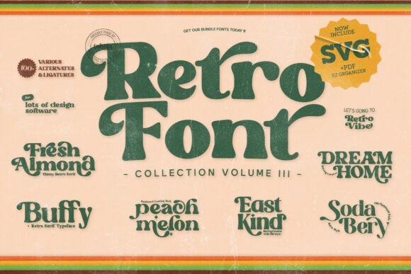 Retro Groovy Bundle: A Funky Font for Editorial Flair