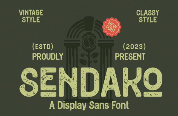 Sendako: The Grunge Sans Font for Edgy Campaigns