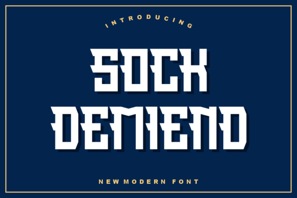 Sock Demiend: A Bold Display Font for Modern Campaigns